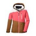 Skijacke KILLTEC "KSW 331 GRLS SKI JCKT", Kinder, Gr. 140, orange (koralle), Oberstoff: 100% Polyester, Futter: 100% Polyester, Wattierung 1: 100% Polyester/ Wattierung 2:, sportlich, Jacken