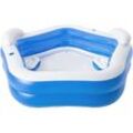 Planschbecken Bestway Family Pool Fun 213 x 206 x 69 cm Blau