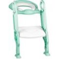 Haloyo - Toilettentrainer Toilettensitz Kinder-Töpfchen Sitz für Toiletten Klappbarer Toilettensitz für Kinder (PVC-Kissen) hellgrün