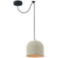 Deckenlampe Deckenleuchte Hängeleuchte Pendellampe Metall Beton grau E27 20cm