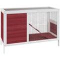 Kaninchenstall Mokka 103x44x69,5 cm Massivholz Kiefer vidaXL