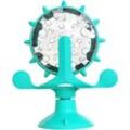 Pet Food Fvassing Toy Interaktiver Cat Chog Treat Feeder Lustige Windmühle Drehbares Rad Futterspender Spielzeug Blau. - Ahlsen