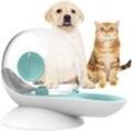 Jusch - Wasserspender für Katzen und Hunde, Schwerkraft-Katzentrinker, Schneckenform, automatischer Wasserbrunnen für Katzen, Wassernapfspender für