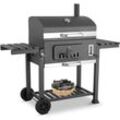 Tlgreen - bbq Grillwagen xxl, Holzkohlegrill mit Deckel & Rädern, Standgrill, inkl. Schornstein, Thermometer, grillrost usw., Smoker für Camping bbq