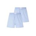 TOM TAILOR Herren Boxer-Shorts im Zweierpack, blau, Gr. M/5