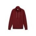 TOM TAILOR Herren Sweatshirt mit Logo-Details, rot, Melange Optik, Gr. XXL