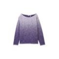 TOM TAILOR Damen Strickpullover mit Farbverlauf, lila, Farbverlauf, Gr. XS