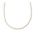 925 Silber Kette Tiny Pearls - Silber