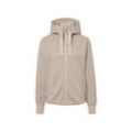 Kapuzen-Sweatjacke - Beige - Gr.: M