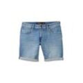 TOM TAILOR DENIM Herren Jeansshorts, blau, Uni, Gr. S