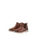 TOM TAILOR Herren Kunstleder Stiefeletten, braun, Uni, Gr. 41