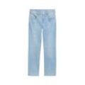 TOM TAILOR Damen Alexa Straight Jeans mit recyceltem Polyester, blau, Uni, Gr. 32/32