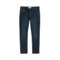 TOM TAILOR Herren Josh Regular Slim Jeans, blau, Logo Print, Gr. 38/30