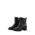 TOM TAILOR Damen Stiefeletten mit Block Absatz, schwarz, Uni, Gr. 40