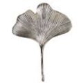 riess-ambiente Kleiderhaken 3er Set GINKGO - 30cm silber handmade Metall