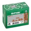 SPAX® Rückwandschrauben T20 Flachkopf WIROX 3,5 mm x 25 mm, 300 St.