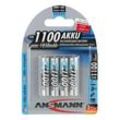 4 ANSMANN Akkus Micro AAA 1.050 mAh