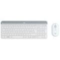 Logitech MK470 Slim Combo Tastatur-Maus-Set kabellos weiß