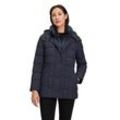 Winterjacke GIL BRET, Damen, Gr. 36, blau (dusky navy), Steppware, Web, Obermaterial: 100% Polyamid, unifarben, casual, gerade Po-bedeckend, Rundhals, Jacken, gesteppt mit Kapuze