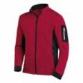 FHB CHRISTOPH Strick-Fleece-Jacke, rot-schwarz, Gr. 3XL