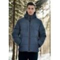 Winterjacke ALESSANDRO SALVARINI "ASKelvin" Gr. L, blau (navy), Herren, Obermaterial: 100% Polyester, Innenmaterial: 100% Polyester, Jacken, innen komplett mit warmem Teddyfell