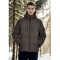 Winterjacke ALESSANDRO SALVARINI "ASKelvin" Gr. L, grau (dunkelgrau), Herren, Obermaterial: 100% Polyester, Innenmaterial: 100% Polyester, Jacken, innen komplett mit warmem Teddyfell