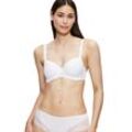 Schalen-BH TRIUMPH "Amourette Charm WP" Gr. 85, Cup C, weiß, Damen, Obermaterial: 45% Polyester, 34% Polyamid, 21% Elasthan, BHs Cup B-E, Spacer Cups, florale Spitze