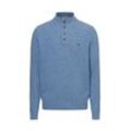 Fynch-Hatton Pullover Herren Wolle strukturiert, hellblau