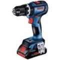 Bosch Professional GSB 18V-90 C -Akku-Schlagbohrschrauber bürstenlos, inkl. Bluetooth Modul, inkl. 2. Akku, inkl. Ladegerät, inkl. Koffer