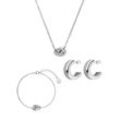 Pure Hoops Set Silver