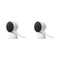 Google Nest Cam (Indoor, mit Kabel) 2er-Set - WLAN Kamera