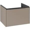 Villeroy und Boch Subway 3.0 Waschtisch-Unterschrank C57501VM 62,2x42,9x47,8cm, ohne LED/Griff Volcano black, taupe