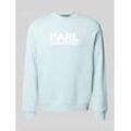 Sweatshirt mit Label-Print