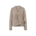 Lounge-Jacke aus Strick - Beige - Gr.: XL