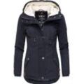 Marikoo Winterjacke Damen Baumwolle, marine