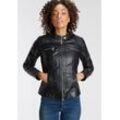 Lederimitatjacke ONLY "ONLBANDIT FAUX LEATHER BIKER", Damen, Gr. 34, schwarz, Obermaterial: 100% Viskose. Beschichtung: 100% Polyurethan, unifarben, modisch, tailliert, Jacken