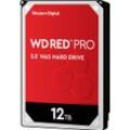 WESTERN DIGITAL HDD-NAS-Festplatte "WD Red Pro", Bulk, Festplatten, rot (rot 2), 12 TB