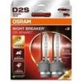 OSRAM XENARC® NIGHT BREAKER® LASER D2S Duobox Glühlampe, Fernscheinwerfer,Glühlampe, Hauptscheinwerfer 85V 66240XN2-2HB