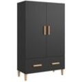 Highboard Schwarz 70x31x115 cm Holzwerkstoff Vidaxl