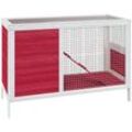 Vidaxl - Kaninchenstall Rot 103x44x69,5 cm Massivholz Kiefer