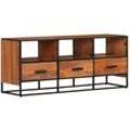 TV-Schrank, TV-Lowboard, tv Möbel, Fernsehschrank Moderner Stil 110x30x45 cm Massivholz Akazie NMKS58524 MaisonChic