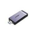 SD-/Micro-SD-/CF-/MS-Speicherkartenleser, usb 3.0-Stecker – Grau