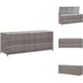 Gartenboxen - Living Garten-Auflagenbox Grau 150x50x60 cm Poly Rattan