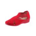 Hausschuh CLASSIC, Damen, Gr. 37, rot, Synthetik, Schuhe Slipper Hausschuh