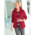 Fleecejacke CASUAL LOOKS, Damen, Gr. 48, rot, 100% Polyester, unifarben, figurumspielend, Jacken