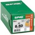 SPAX® Holzbauschrauben T40 Tellerkopf WIROX 8 mm x 50 mm, 50 St.