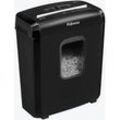 Fellowes Powershred 6M Aktenvernichter mit Partikelschnitt P-4, 4 x 12 mm, bis 6 Blatt, schwarz