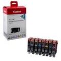 Canon CLI-42 BK/C/M/Y/PC/PM/GY/LGY schwarz, cyan, magenta, gelb, Foto cyan, Foto magenta Druckerpatronen, 8er-Set