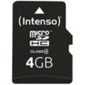 Intenso Speicherkarte microSDHC-Card Class 4 4 GB