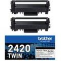 brother TN-2420TWIN schwarz Toner, 2er-Set